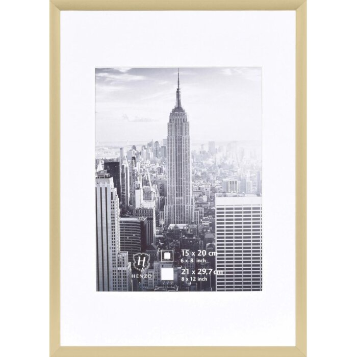 Henzo alu frame Manhattan 21x30 cm gold