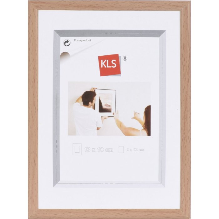 KLS plastic picture frame 62x93 cm beech  Series 42