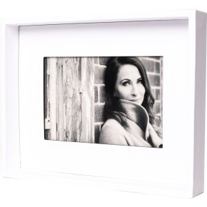 Passepartout picture frame 10x15 cm white