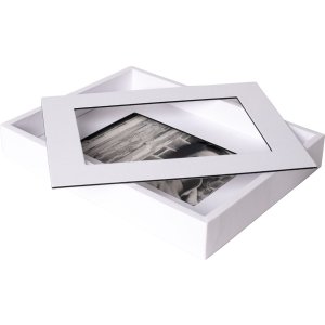 Passepartout picture frame 10x15 cm white