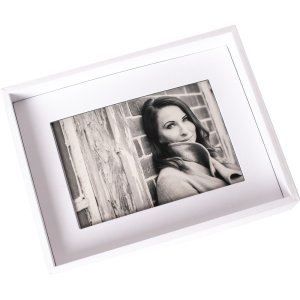 Passepartout picture frame 10x15 cm white