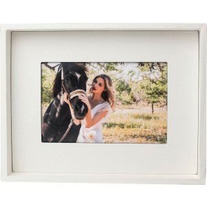 Passepartout picture frame 10x15 cm cream