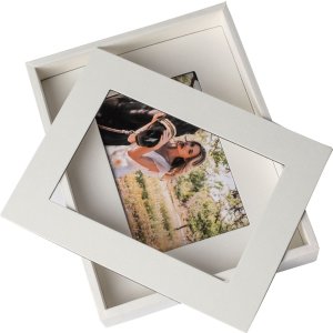 Passepartout picture frame 10x15 cm cream