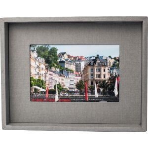 Passepartout picture frame 10x15 cm grey