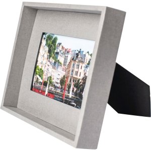 Passepartout picture frame 10x15 cm grey