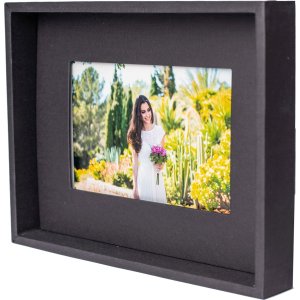 Passepartout picture frame 10x15 cm black