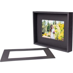 Passepartout picture frame 10x15 cm black