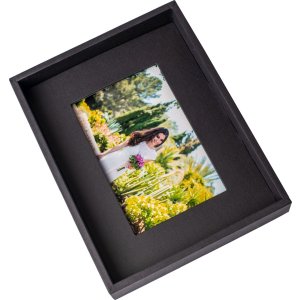 Passepartout picture frame 10x15 cm black