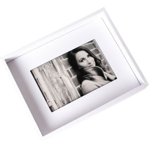 Passepartout picture frame 13x18 cm white