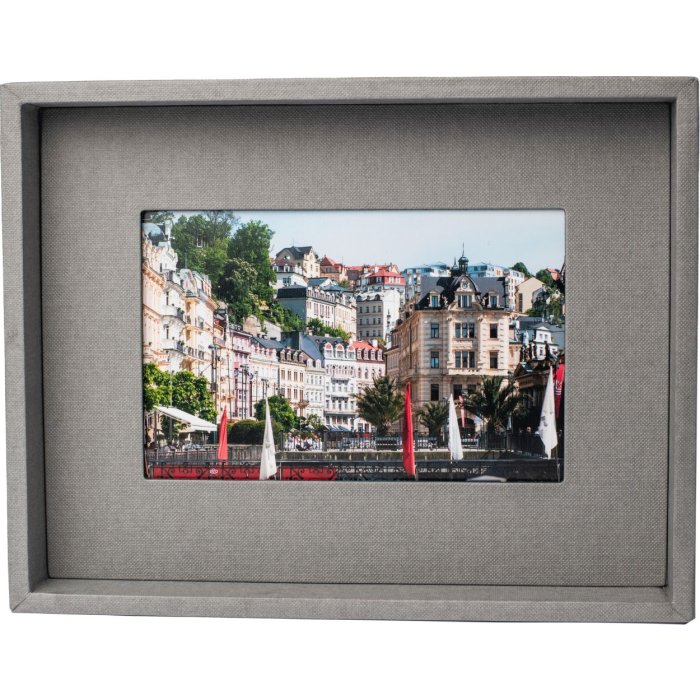 Passepartout picture frame 13x18 cm grey