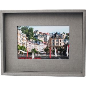 Passepartout picture frame 13x18 cm grey