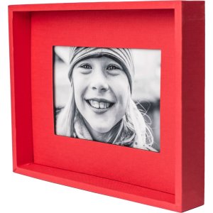 Passepartout picture frame 13x18 cm red