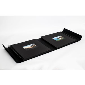 HNFD Photo album Lona black linen 1000 pictures 34,5x33 cm 168 black sides