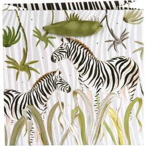 Gift bag Wild Life Zebra 18x18x8 cm