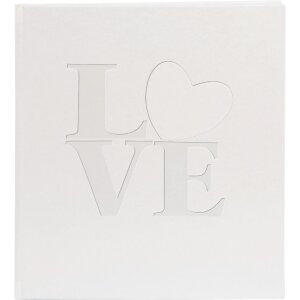 Guestbook White Love 23x25 cm