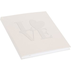 Guestbook White Love 23x25 cm