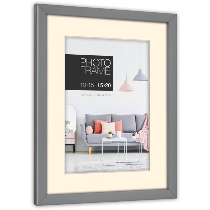 ZEP picture frame Edison grey 13x18 cm