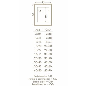 Deknudt wooden frame S223H1 natural 18x24 cm