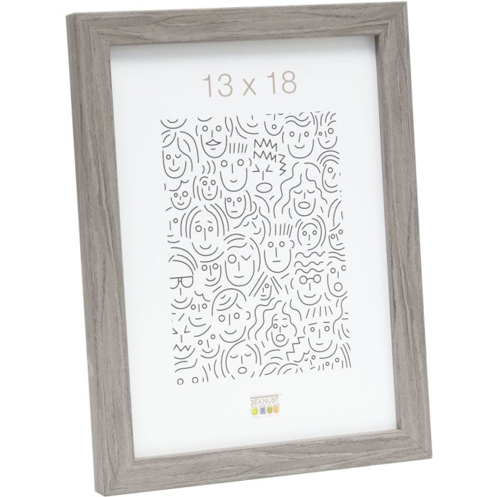 S43AH Deknudt wooden frame 9x13 cm grey