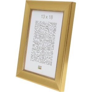 Wooden frame S45YA1 gold 13x13 cm Normal glass