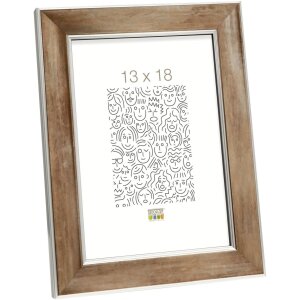 Wooden frame S45YD bronze 21x30 cm anti-reflective glass