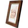 Wooden frame S46EA3 gold edge 13x18 cm anti-reflective glass