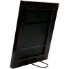 Wooden frame S46E silver edge 24x30 cm black anti-reflex glass