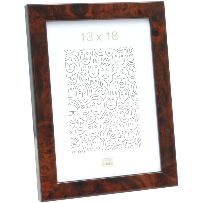 Picture Frame S46RG Burl Wood dark 15x20 cm