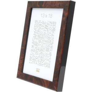 Picture Frame S46RG Burl Wood dark 15x20 cm