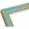 Wooden frame S46TG turquoise 10x15 cm