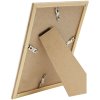 Plastic frame S46WG white edge natural 18x24 cm