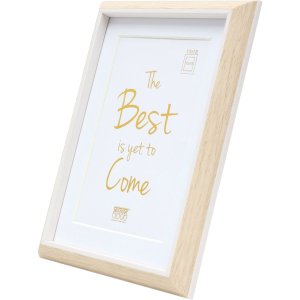 Plastic frame S46WG natural light edge white 13x18 cm