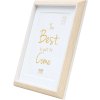 Plastic frame S46WG natural light edge white 13x18 cm