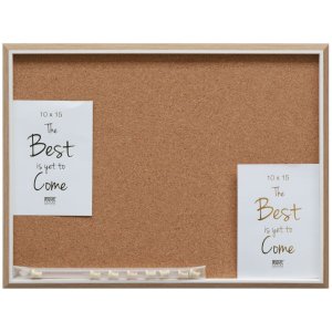 Cork note board white edge 30x40 cm