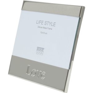 Photo Frame S57ML1 silver 10x15 cm Love