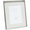 Photo frame S57MP1 silver glossy 10x15 cm with passepartout