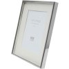 Photo frame S57MP1 silver glossy 10x15 cm with passepartout