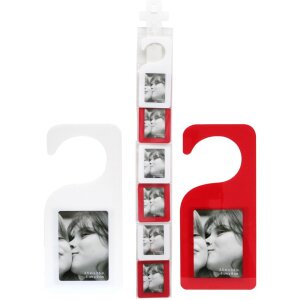 Photo door hanger in white or red