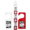 Photo door hanger in white or red