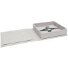 Grey Linen USB Box 13x13 cm