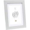 Wooden frame S66KD1 silver 15x20 cm with passe-partout