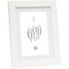 Wooden frame S66KF1 white 15x20 cm with passe-partout