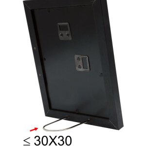 Wooden frame S66KF2 black 15x20 cm with passe-partout