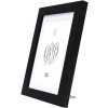 Wooden frame S66KF2 black 30x45 cm with passe-partout