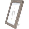 Wooden frame S66KH3 brown-grey 15x20 cm with mount