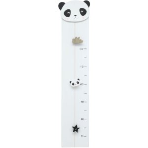 Growth Gauge in White with Panda 17x81 cm