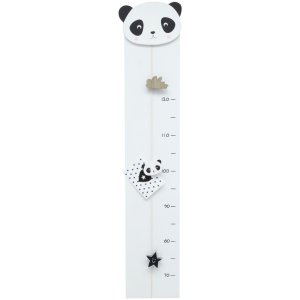 Growth Gauge in White with Panda 17x81 cm