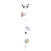 Photo hanger with panda motif for 6 pictures