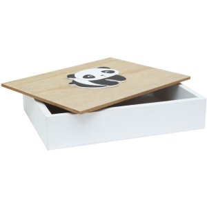 Wooden Photo Box Panda 16,2x21,2x5 cm