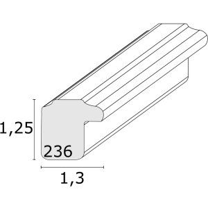 S236D1 wooden frame silver